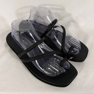 Crocs Miami Toe Loop Sandal Black Women Size 10 New